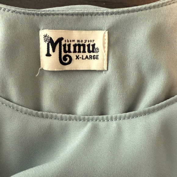 Show me your mumu Caitlin size XL chiffon cold shoulder party maxi dress - Picture 11 of 11